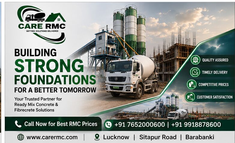 Lucknow, Marketing, Trusted RMC Fibrecrete Manufacturer In Lucknow For Strong & Durable Construction