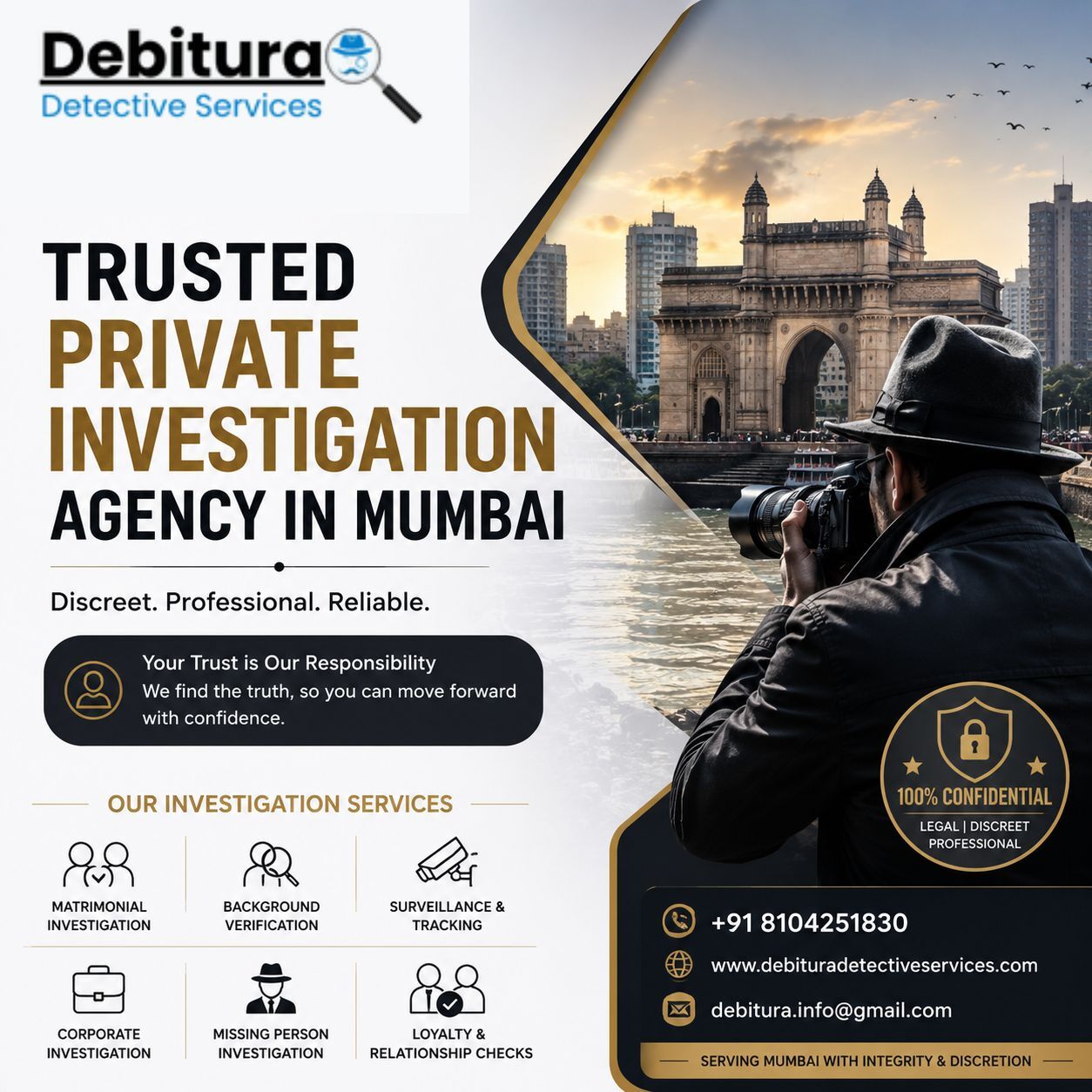 Mumbai, Business, Business & Corporate Investigation Services By Debitura Detective Services