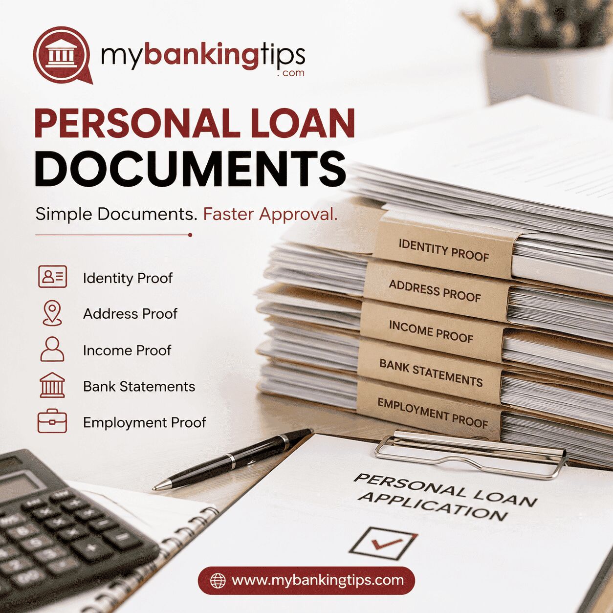 Jaipur, Financial, Documents Needed For Personal Loan Approval Process