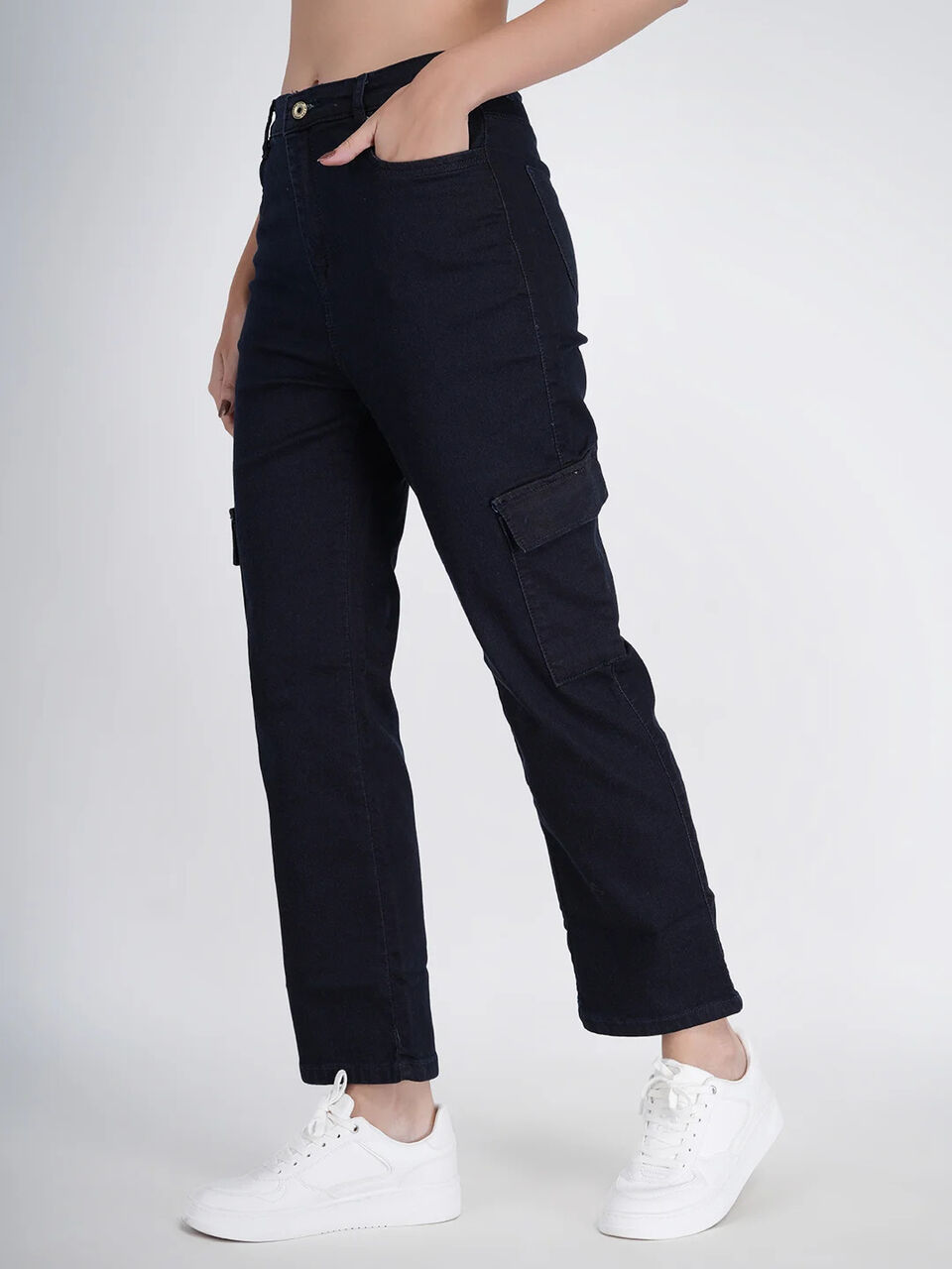Ahmedabad, Clothing & Accessories, INR 1,  Wholesale Loose Fit Denim Cargo Jeans For Women &ndash; Factory Direct Price In Ahmedabad