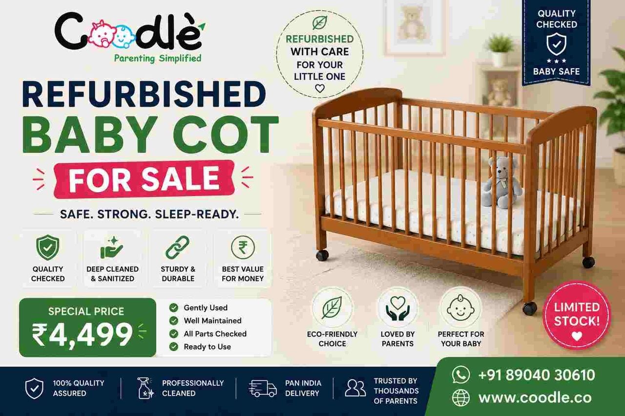 Bangalore, Baby & Kid Stuff, INR 5999,  Refurbished Baby Cot For Sale