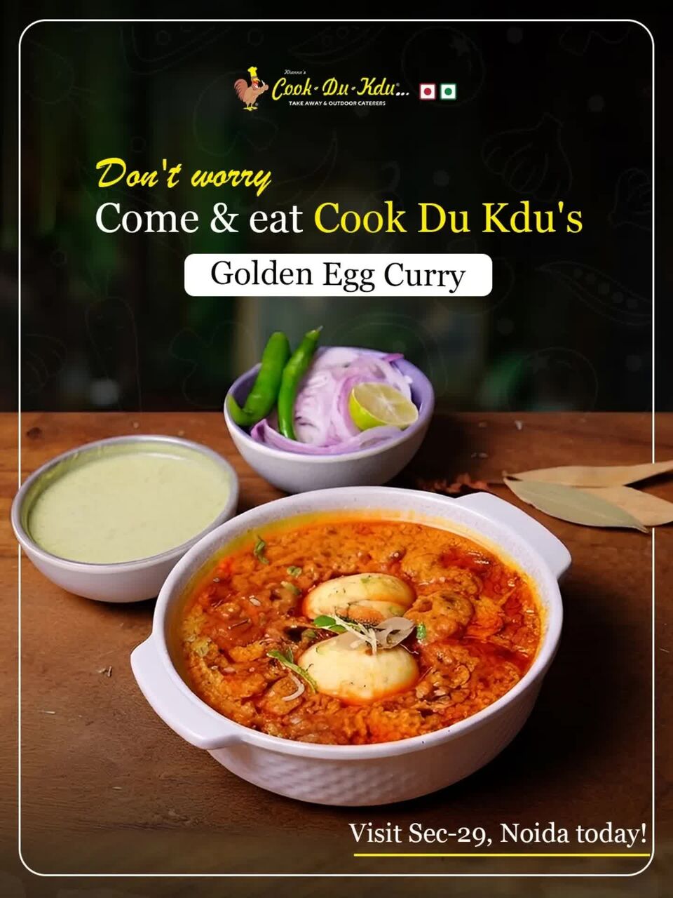 Noida, Food, Cook Du Kdu Brings You The Best Street Food In Noida With Authentic Egg Curry And Rich Ind