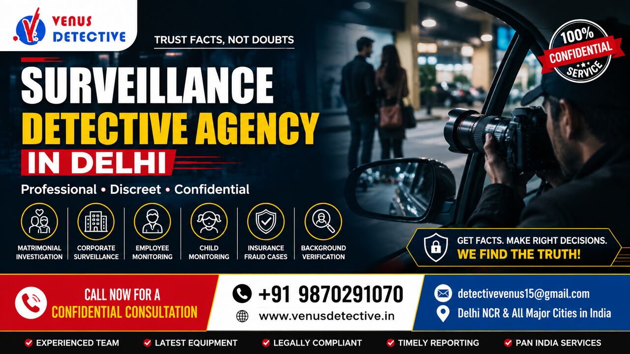 New Delhi, Legal, Surveillance Detective Agency In Delhi | Trusted Private Investigators | Venus Detective