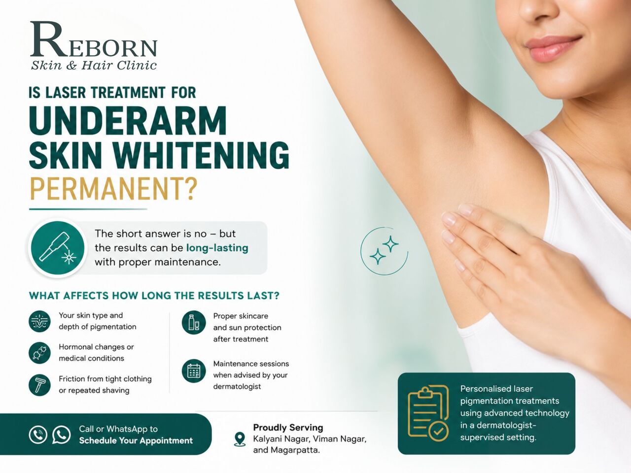 Pune, Health, Where Can I Find A Good Skin Clinic Near Me Near Viman Nagar For Underarm Whitening?