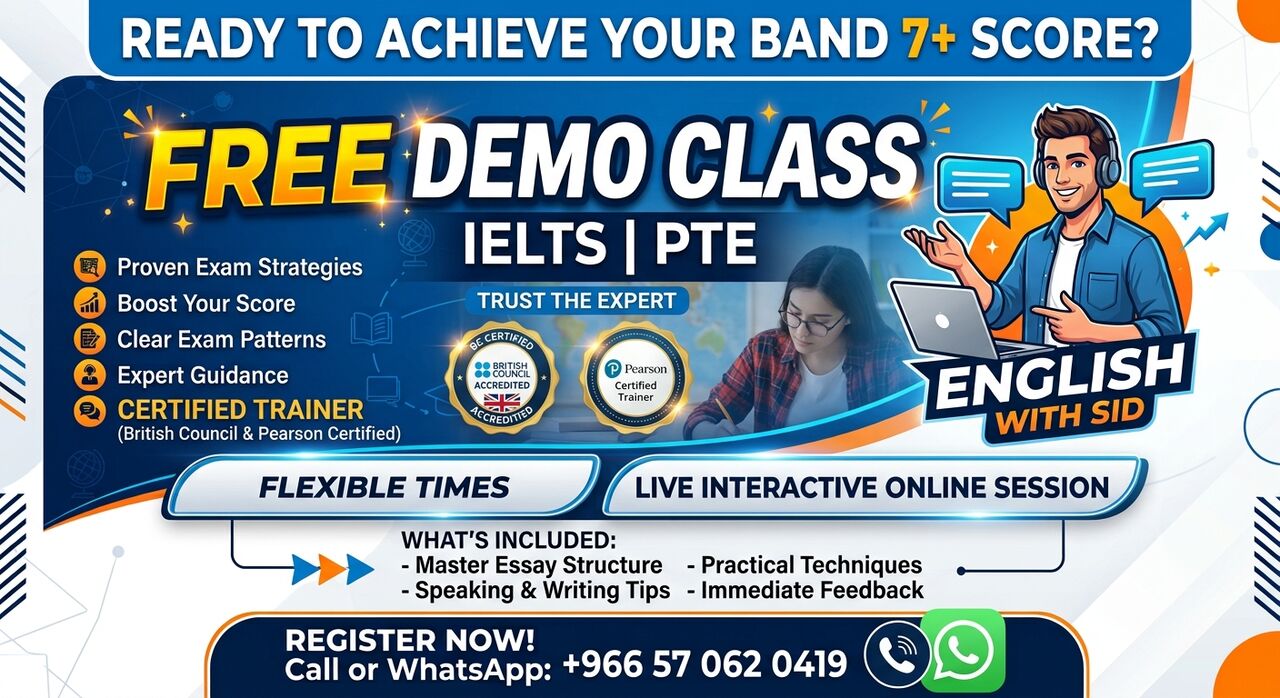 Riyadh, Lessons Offered, IELTS/ PTE  Classes