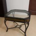 SAR 100,  3-Piece Vintage Glass Coffee Table Set &ndash; Solid & Elegant