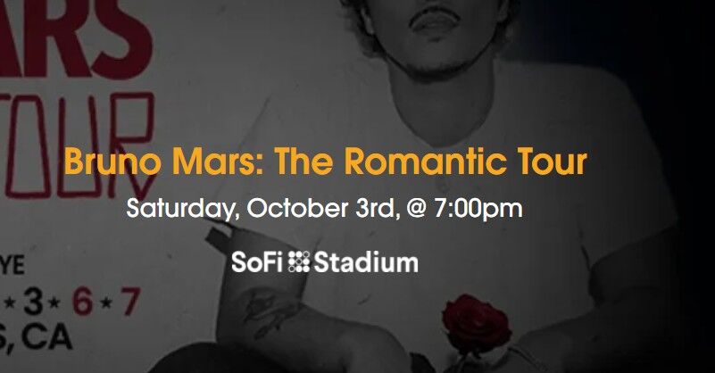 Los Angeles, Business, Bruno Mars Tickets