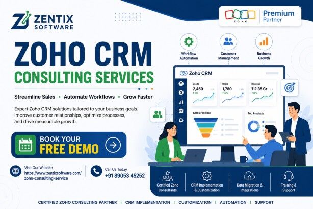 Jaipur, Software, Zoho CRM Consulting Services | Zentix Software