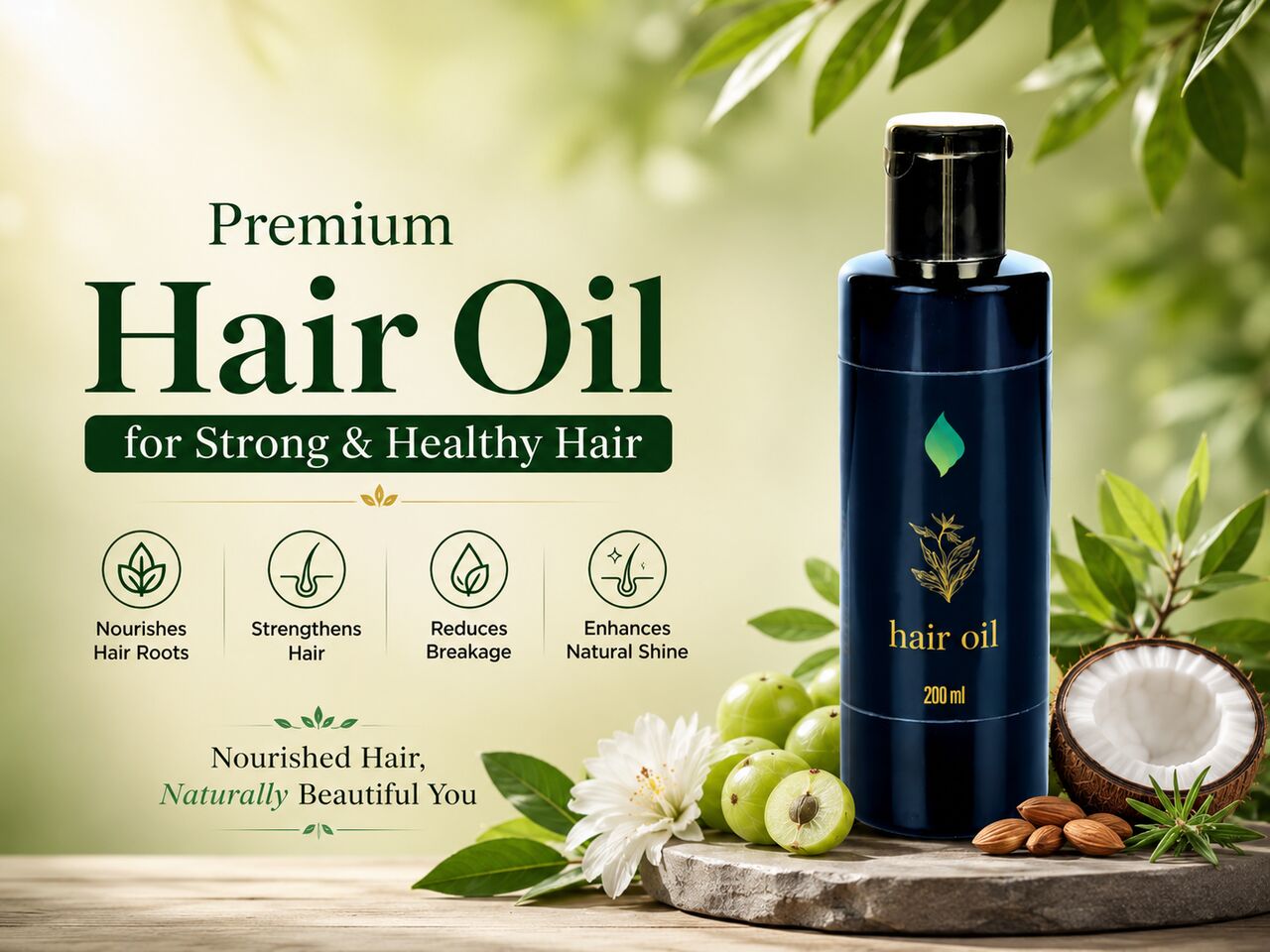 Mumbai, Health & Beauty Items, INR 495,  Premium Hair Oil For Strong & Healthy Hair