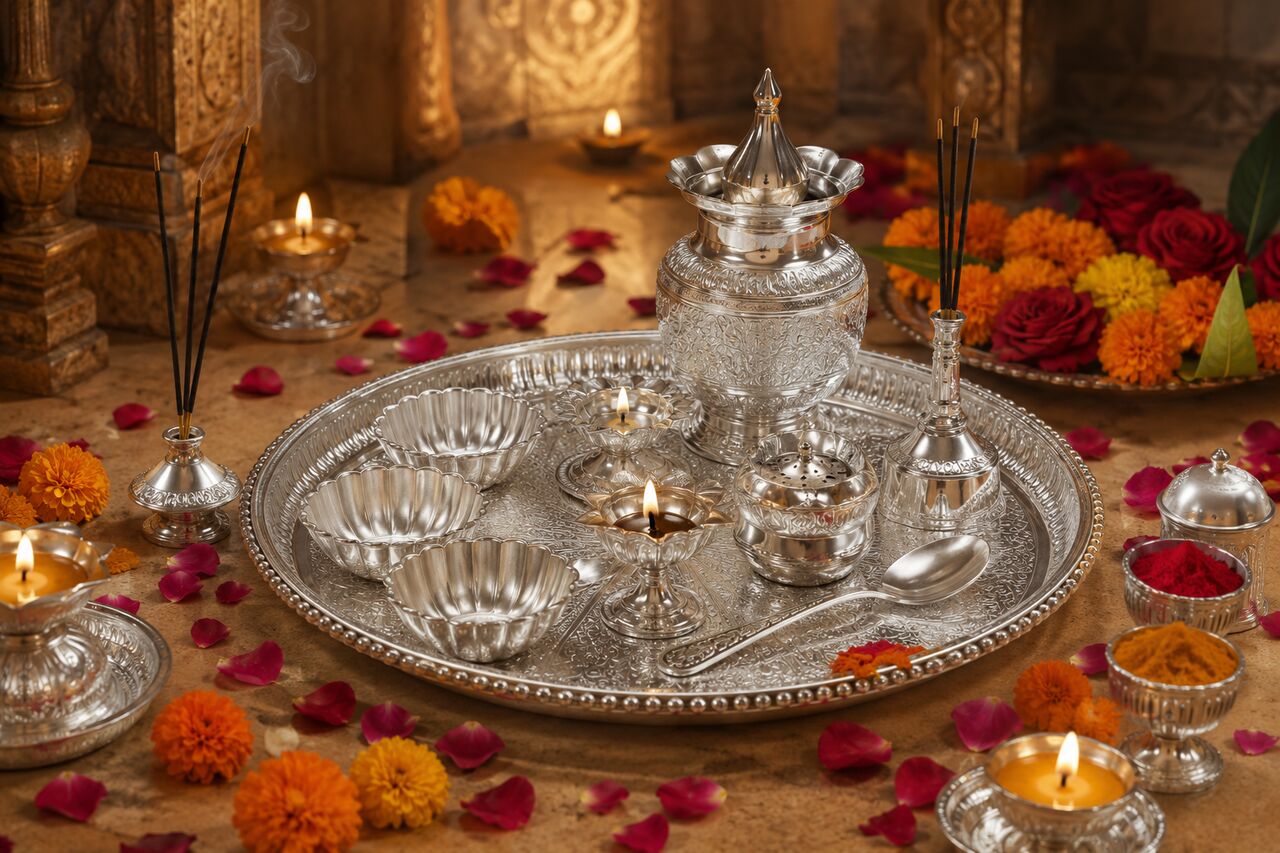 Ahmedabad, Business, Premium Silver Thali Set