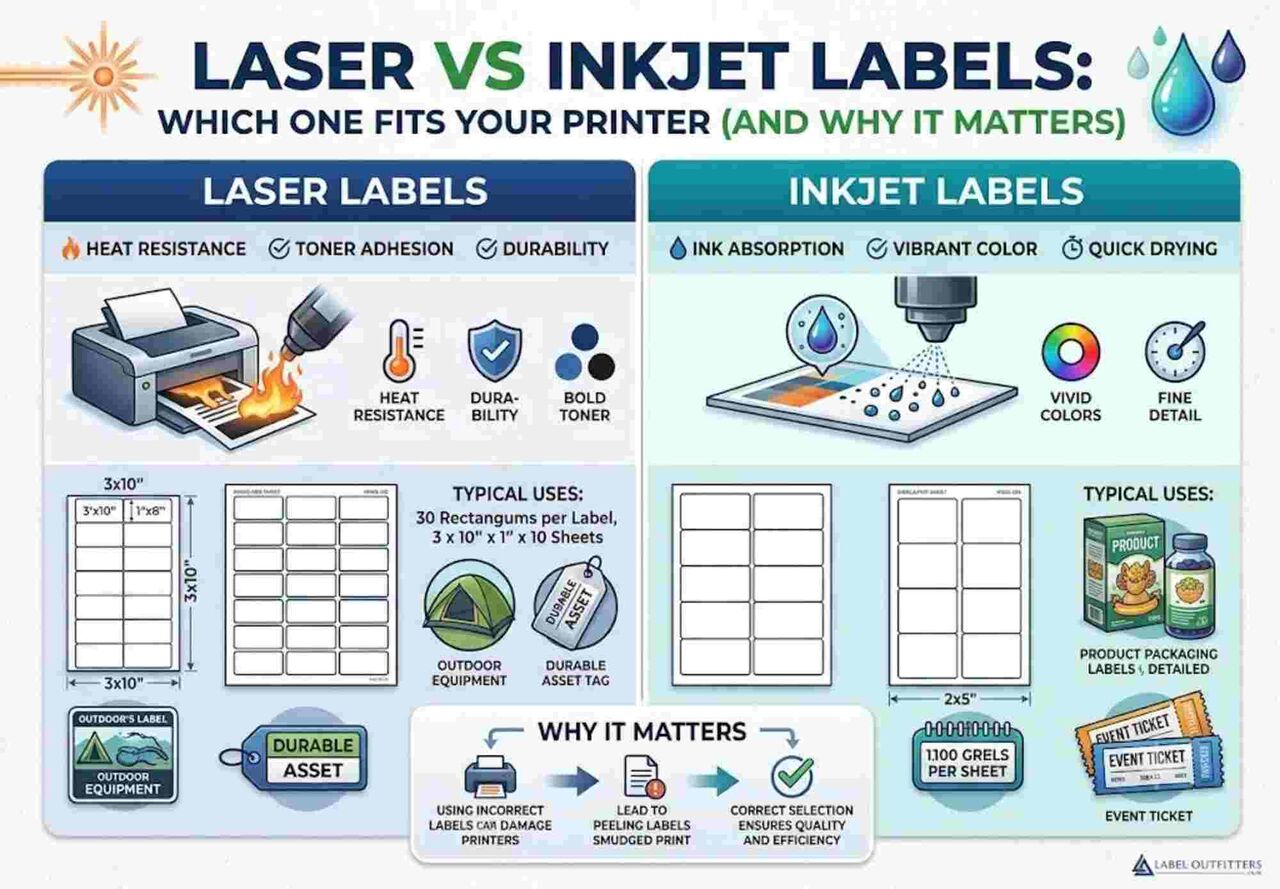 New York, Electronics, Laser Vs Inkjet Labels: Which One Fits Your Printer?