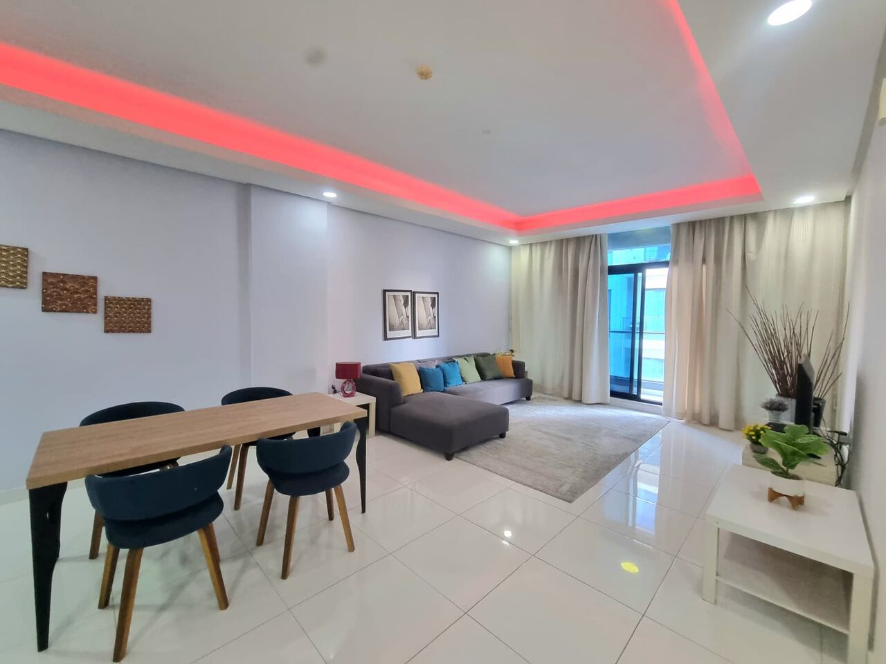 Amwaj Islands, Apartments, Flats, Houses & Villas, BHD 350/month,  Furnished,  2 BR,  120 Sq. Meter,  Lower Floor 2 BR FF Apartment With Balcony & WIFI For Rent