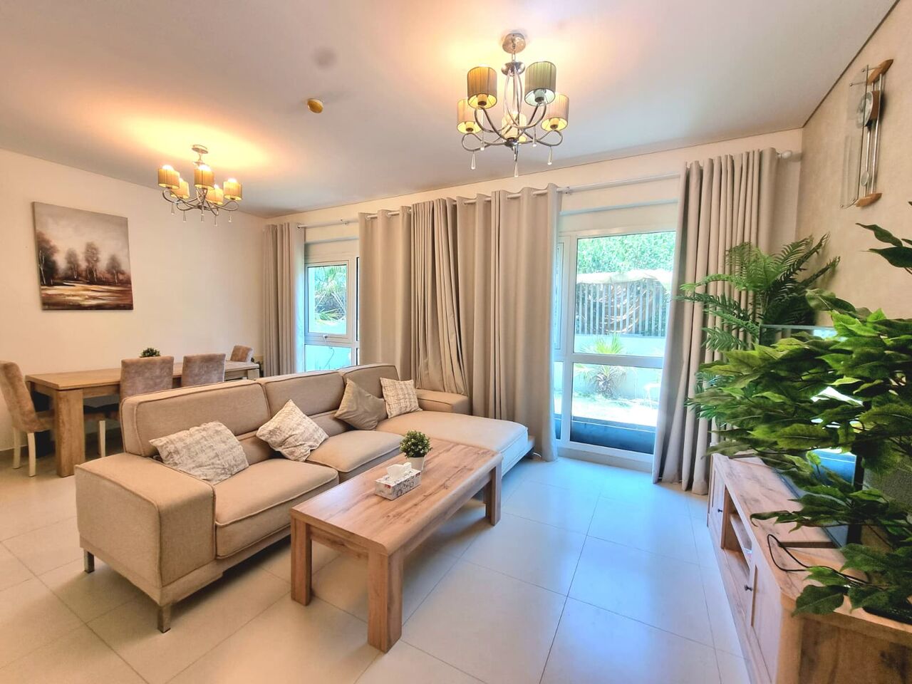 Amwaj Islands, Apartments, Flats, Houses & Villas, BHD 290/month,  Furnished,  1 BR,  70 Sq. Meter,  Cozy 1 BR FF / Ground Floor / Private Garden / WIFI In Amwaj Homes