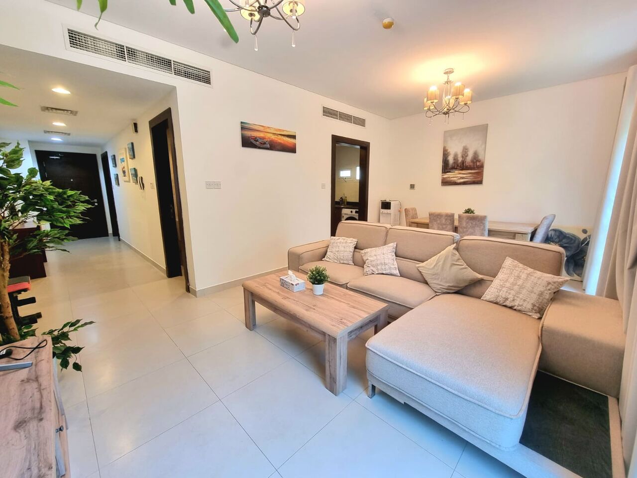 Amwaj Islands, Apartments, Flats, Houses & Villas, BHD 290/month,  Furnished,  1 BR,  70 Sq. Meter,  Cozy 1 BR FF / Ground Floor / Private Garden / WIFI In Amwaj Homes