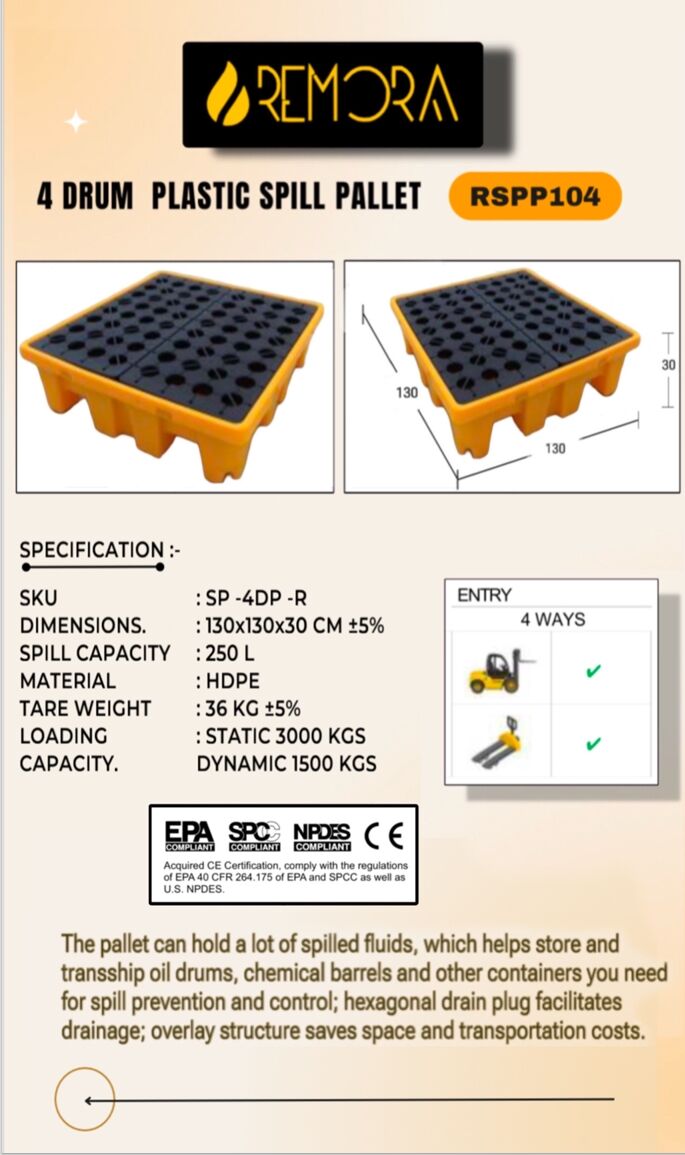 Dammam, Industrial Machinery, SAR 750,  SPILL PALLET 4 DRUM