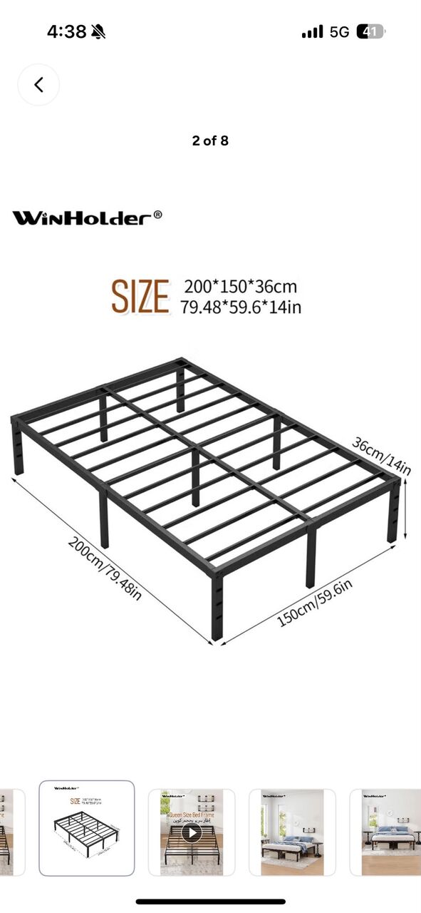 Riyadh, Furniture, SAR 400,  Bed Frame + Mattress