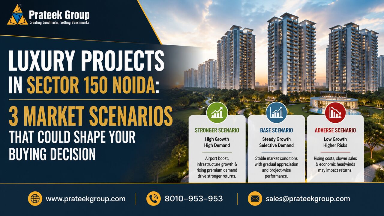 Noida, Real Estate, Luxury Projects In Sector 150 Noida: 3 Market Scenarios That Could Shape Your Buying Decis