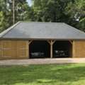 British Made Five Bay Wooden Garages For Classic Car Storage