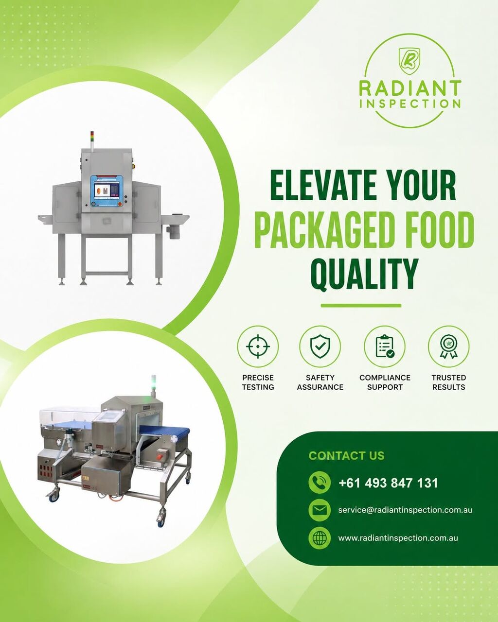Melbourne, Industrial Machinery, AUD 1,  Food Inspection Services In Brisbane - Radiant Inspection
