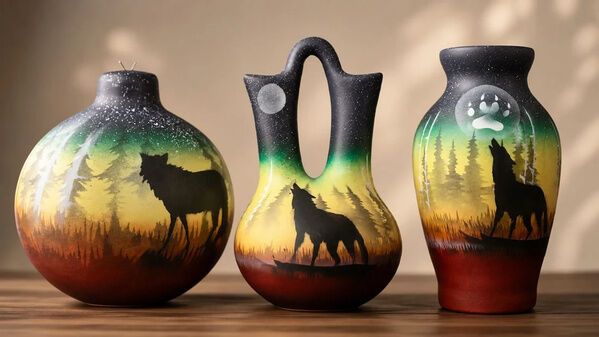 New York, Business, Wolf-Themed Pottery | Native American Wedding Vases & Art For Sale &ndash; CMPottery