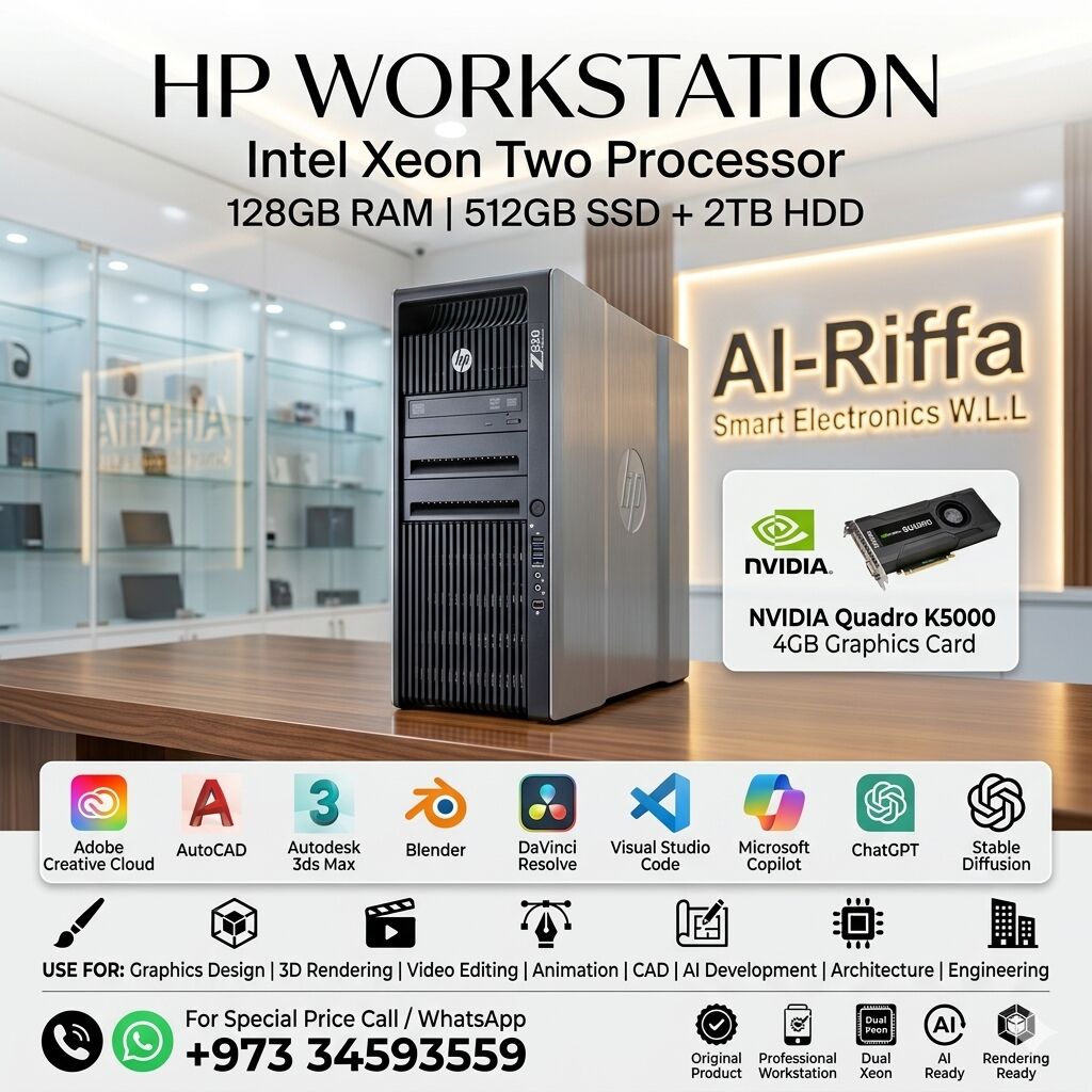 Muharraq, Computers, HP Workstation With 2 Processor 32 Core