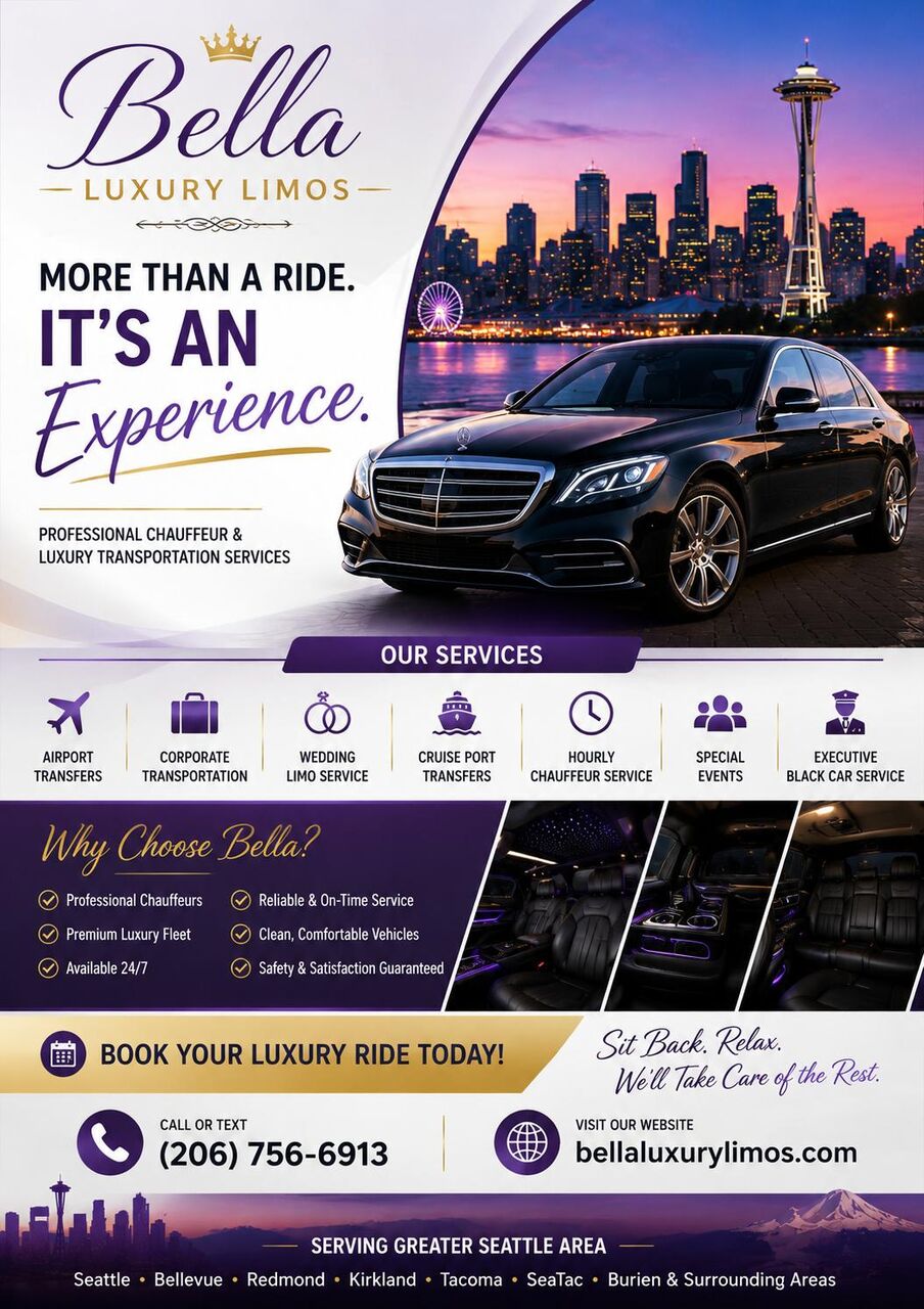 Seattle, Travel, Hourly Chauffeur Near Burien, WA