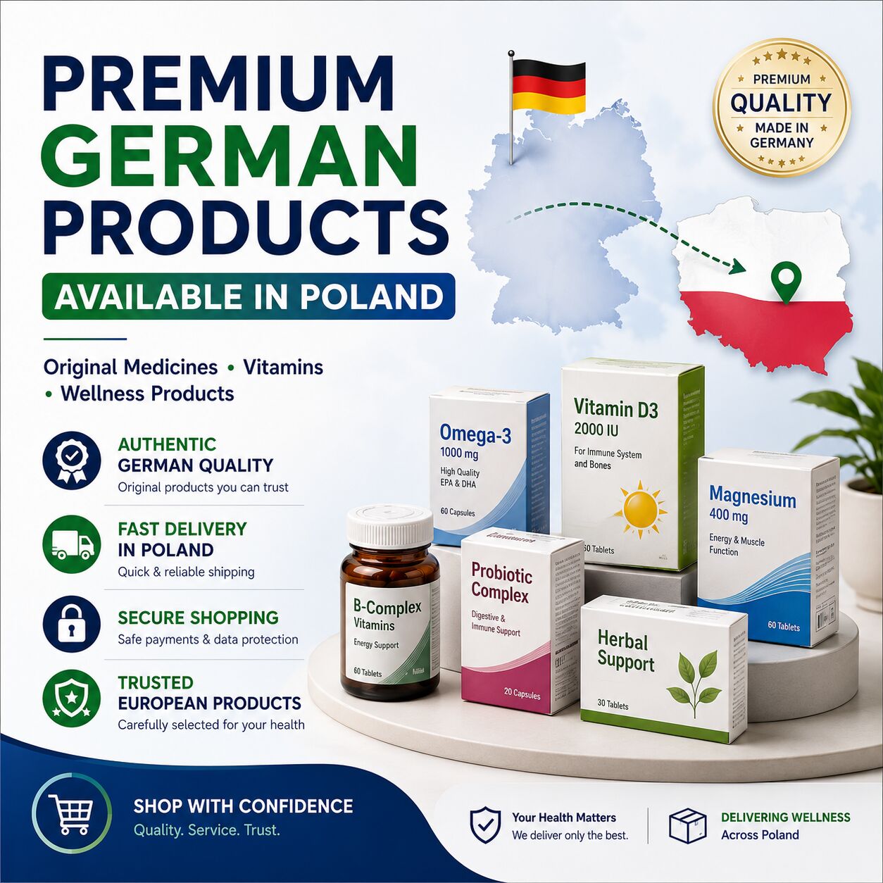 Warsaw, Health & Beauty Items, EUR 25,  Premium German Products Available In Poland