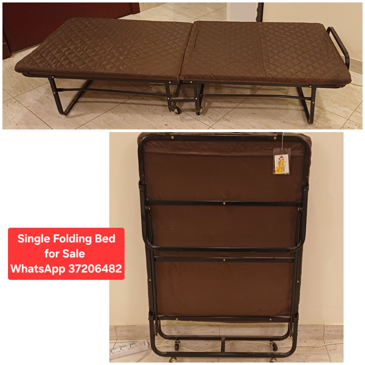 Manama, Furniture, BHD 20,  ✅️  Single Foldable Bed For Sale In Good Condition With Delivery