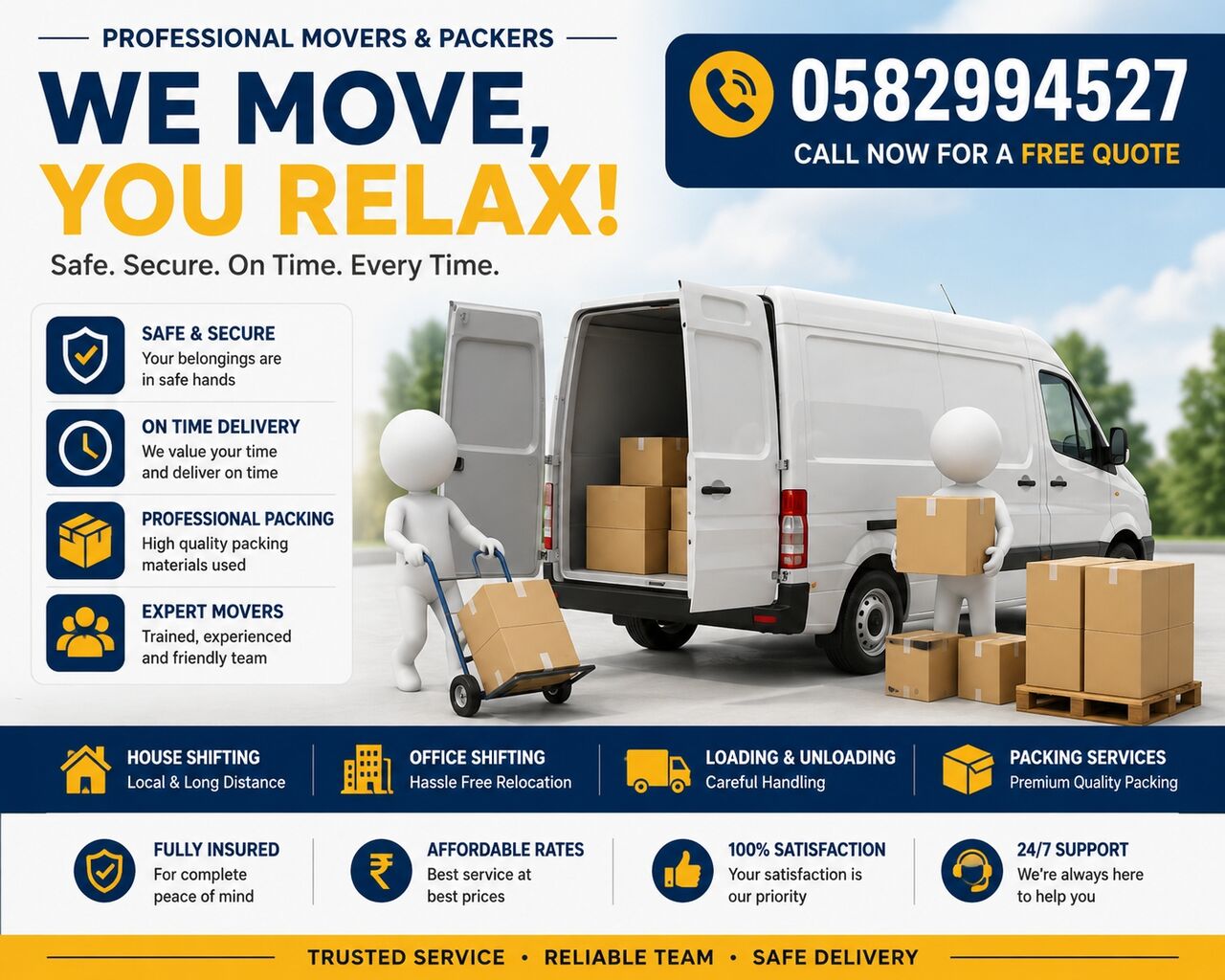 Thuqbah, Labor/Moving, Reliable House Shifting Office Moving Movers & Packers In Khobar Dammam | Call 0582994527