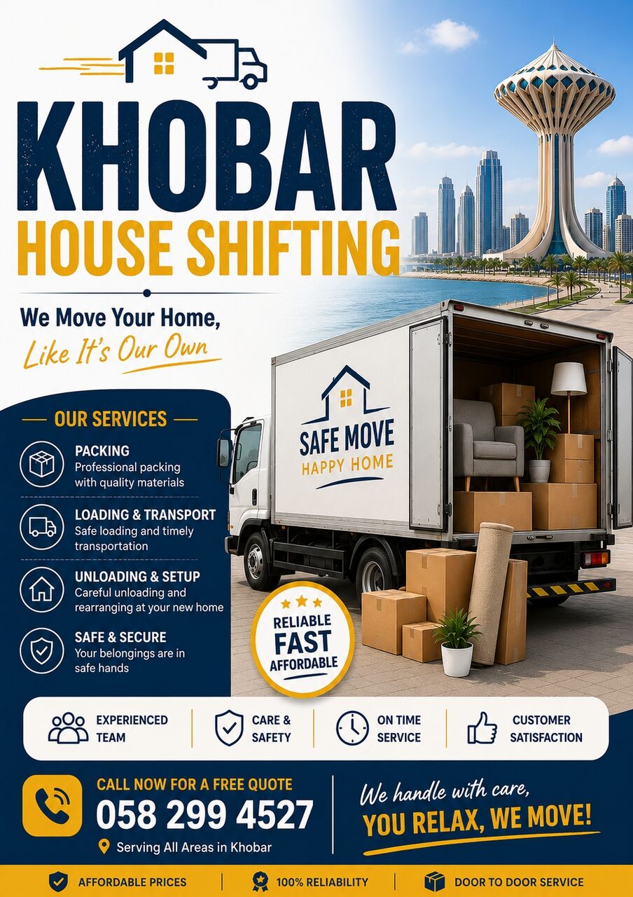 Khobar, Household, HOME & VILLA SHIFTING FURNITURE MOVING & AFFORDABLE HOUSE SHIFTING TRANSPORTATION SERVICES
