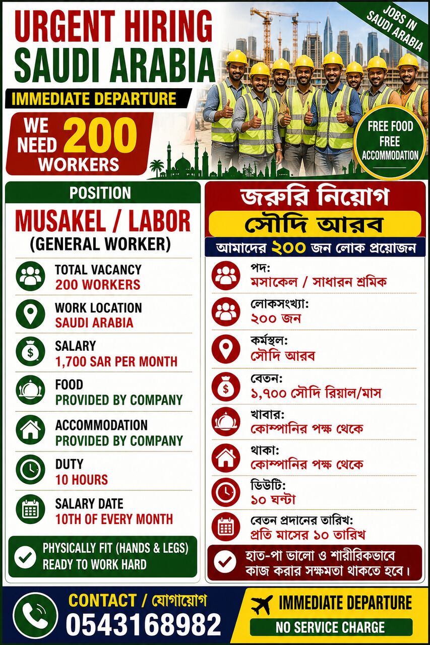 Riyadh, Jobs, I Need 200 People