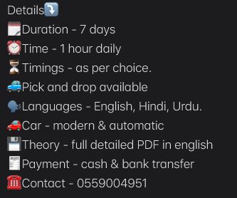 Jeddah, Furniture, SAR 700,  Driving Classes For Beginners