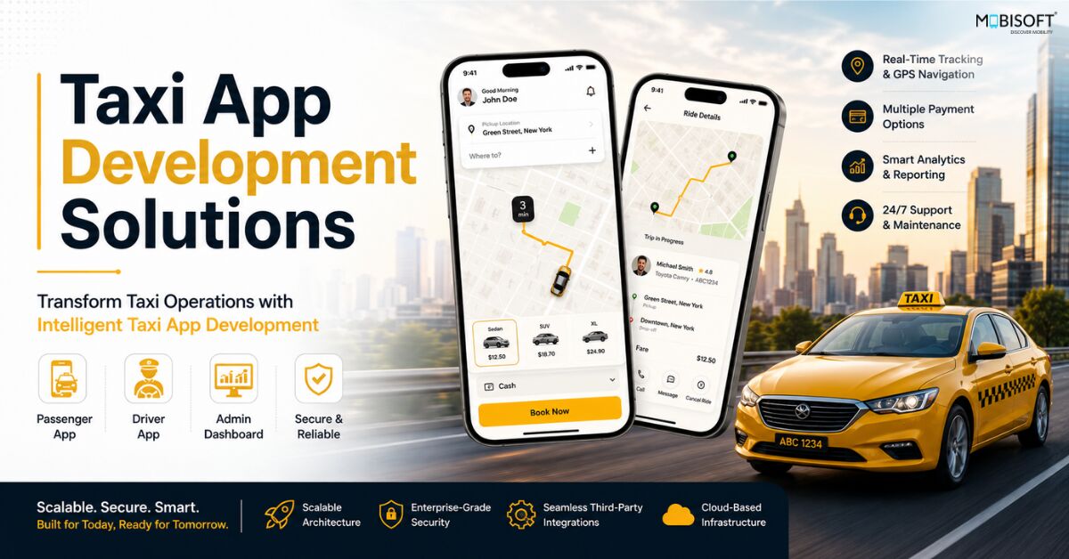 Houston, Business, Custom Taxi App Development Services For Modern Ride-Hailing Businesses