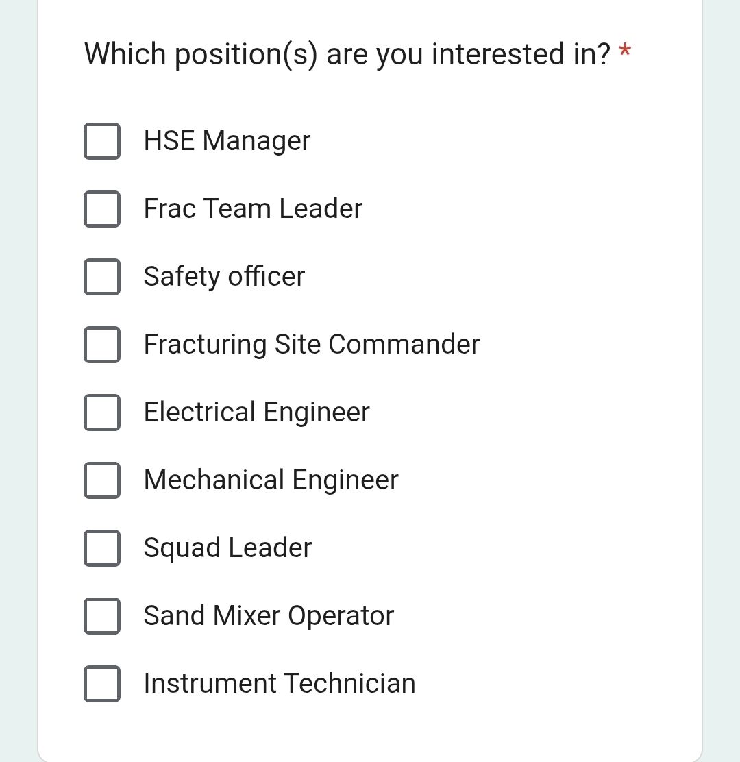 Khobar, Jobs, A Renowned Company Needs Urgent Crew For FRAC Operation.