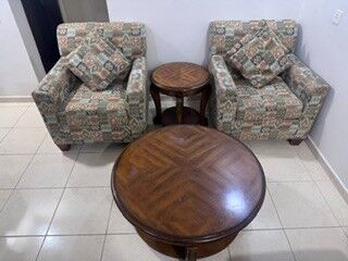 Khobar, Furniture, SAR 350,  For Sale Sofa Two-seater Single & Two Tea Pies Small & Big Size