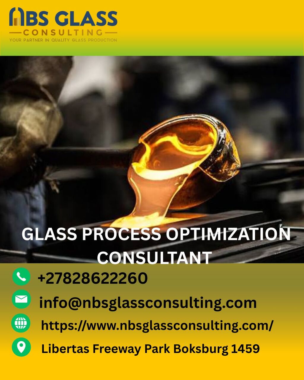 Cape Town, Materials, Glass Process Optimization Consultant