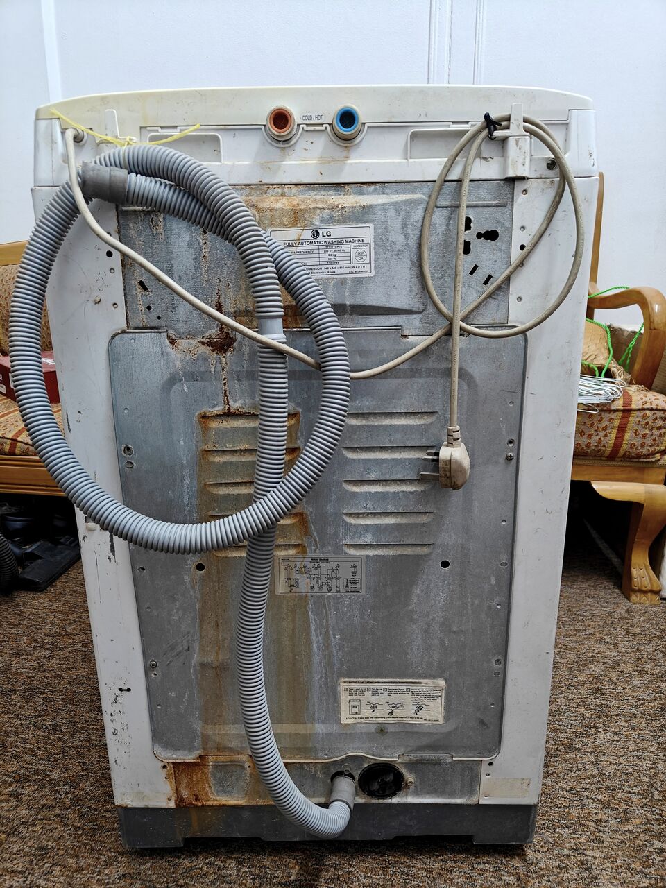 Al Wizarat, Appliances, SAR 300,  LG 6KG Fully Automatic Washing Machine &ndash; Turbo Drum &ndash; Excellent Working Condition
