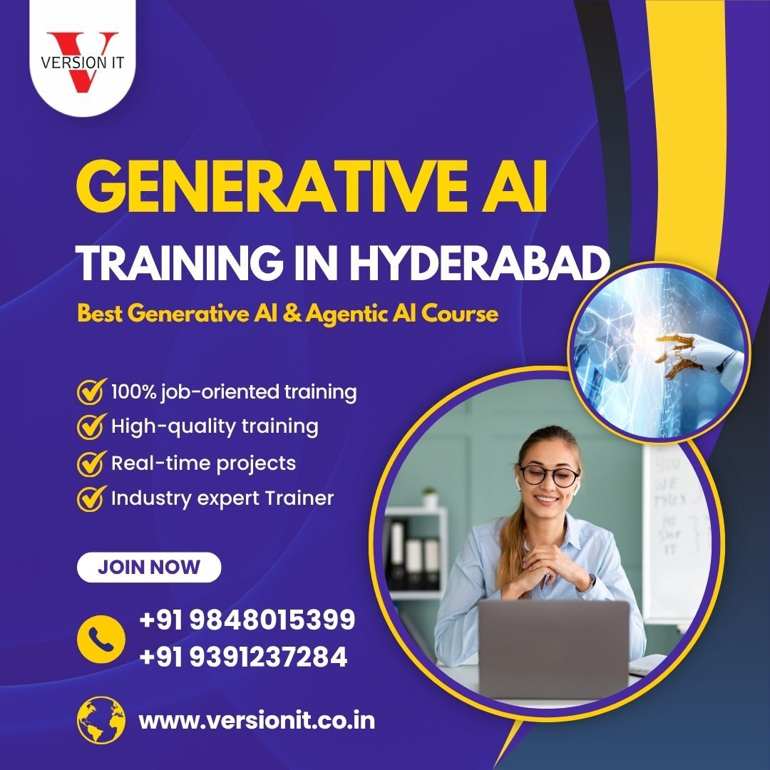 Hyderabad, Education, Best Gen AI Training In Hyderabad | Generative AI Online Course
