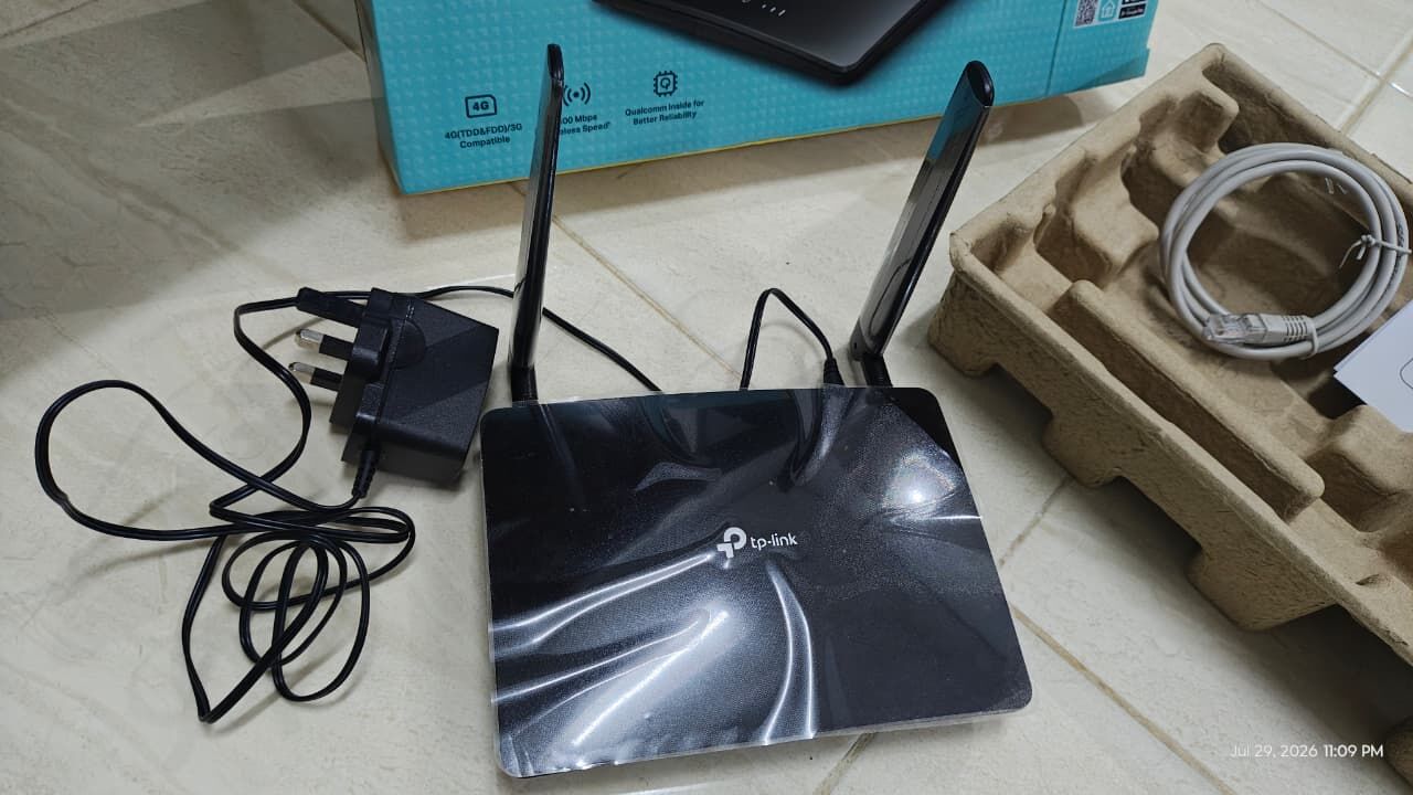 Yanbu, Electronics, SAR 170,  For Sale: TP-Link TL-MR6400 4G LTE Wi-Fi Router