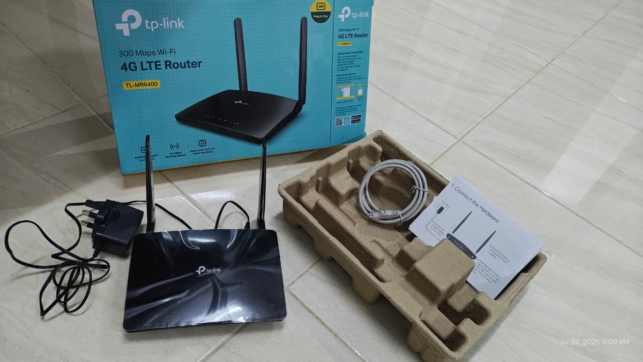 Yanbu, Electronics, SAR 170,  For Sale: TP-Link TL-MR6400 4G LTE Wi-Fi Router