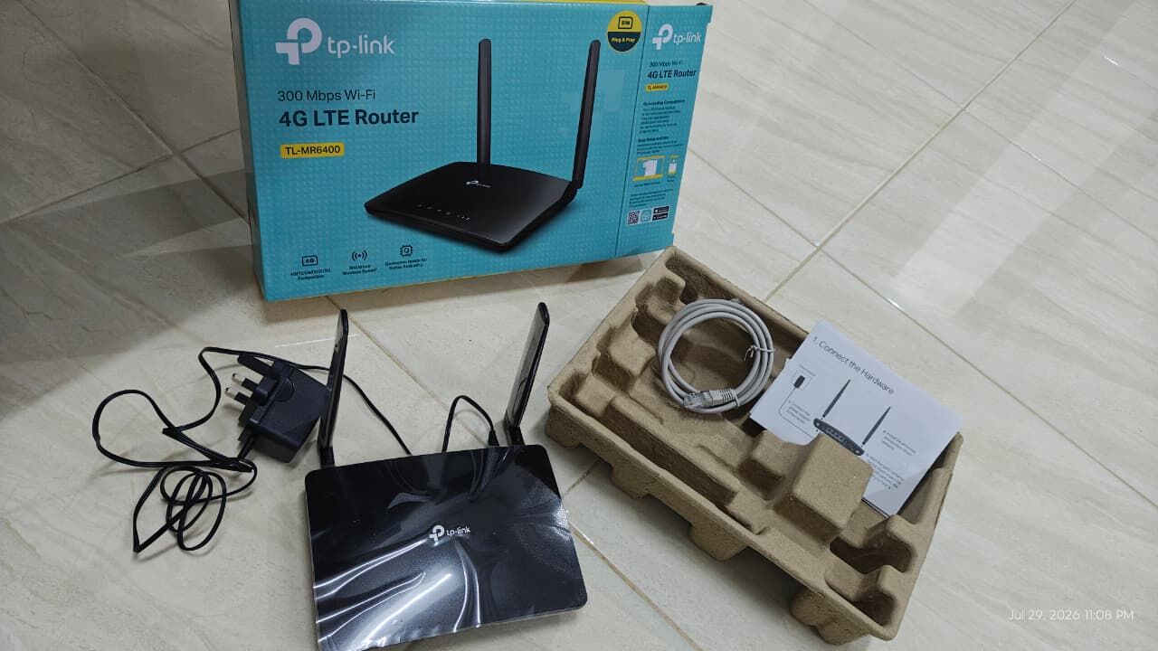 Yanbu, Electronics, SAR 170,  For Sale: TP-Link TL-MR6400 4G LTE Wi-Fi Router