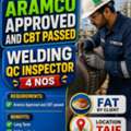 Welding QC INSPECTOR Aramco Approved And CBT Passed