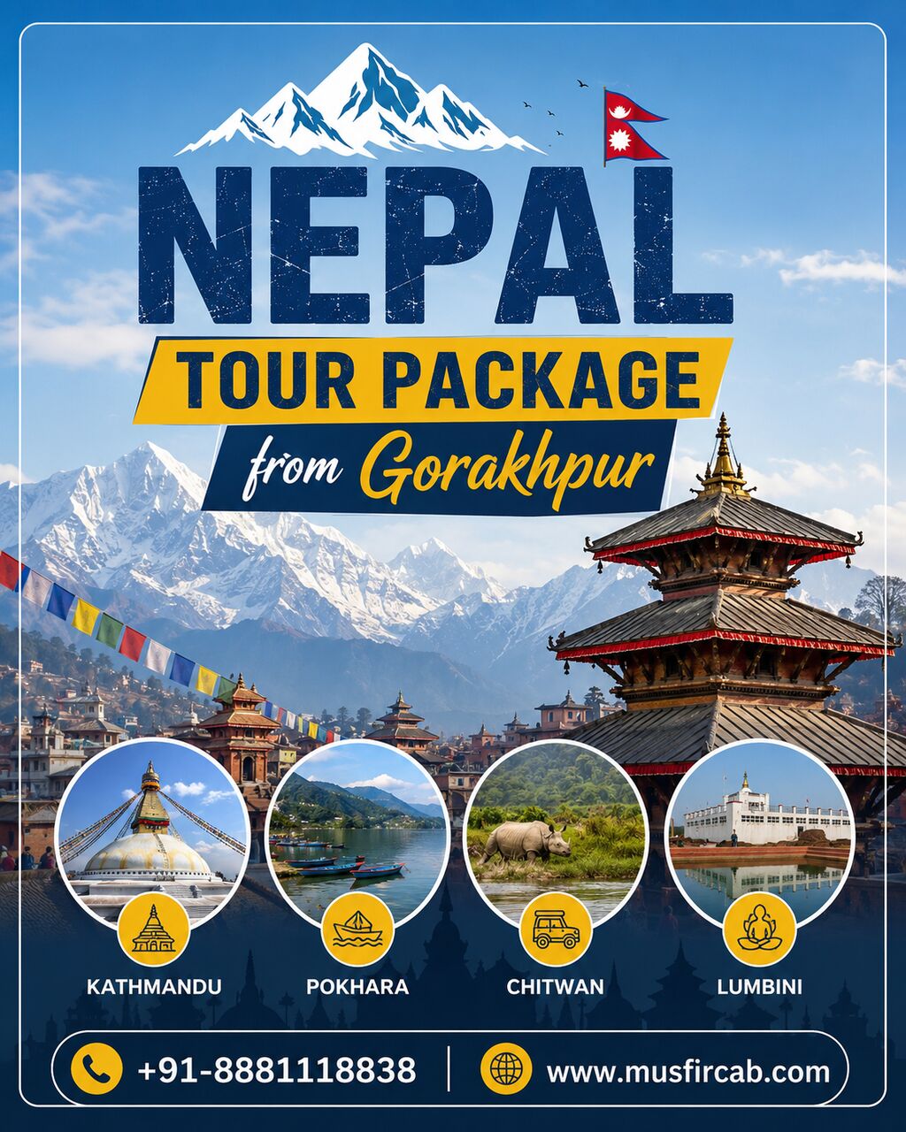 Mumbai, Travel, Nepal Tour Package From Gorakhpur