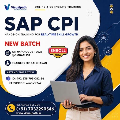 Hyderabad, Education, SAP CPI New Batch With Hands-On Project Training