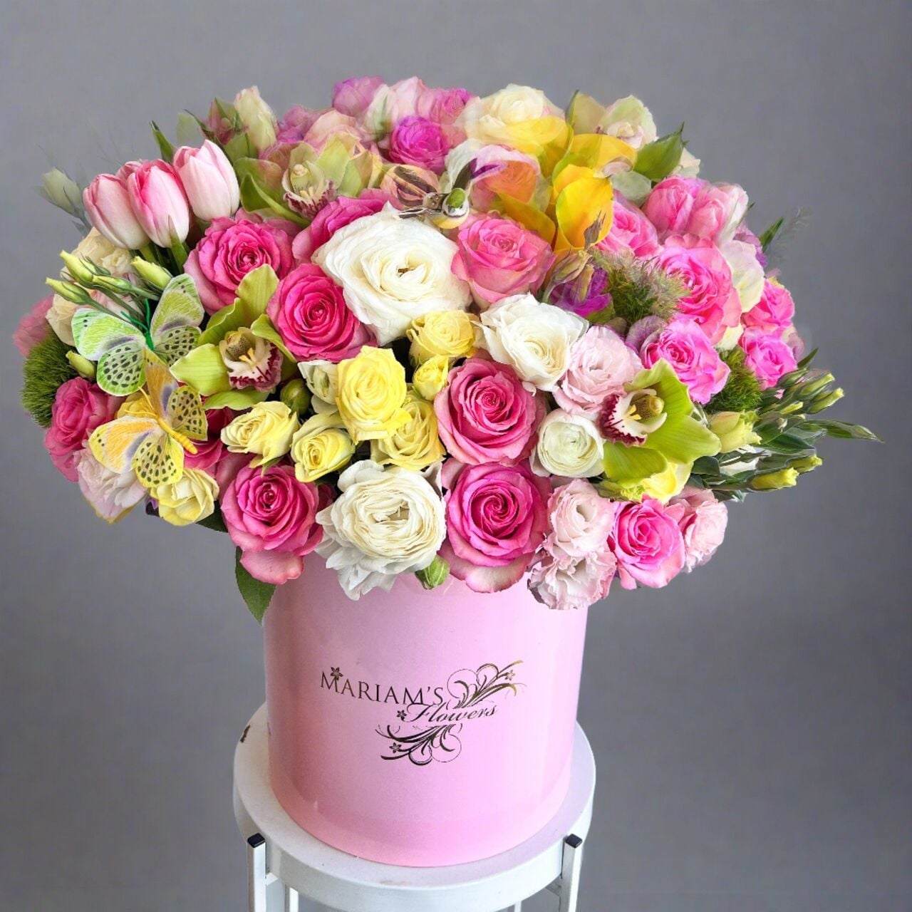 New York, Farm & Garden, USD 200,  Wrapped Bouquet Of Hot Pink Roses Online In USA | Same-Day Delivery &ndash; Mariam