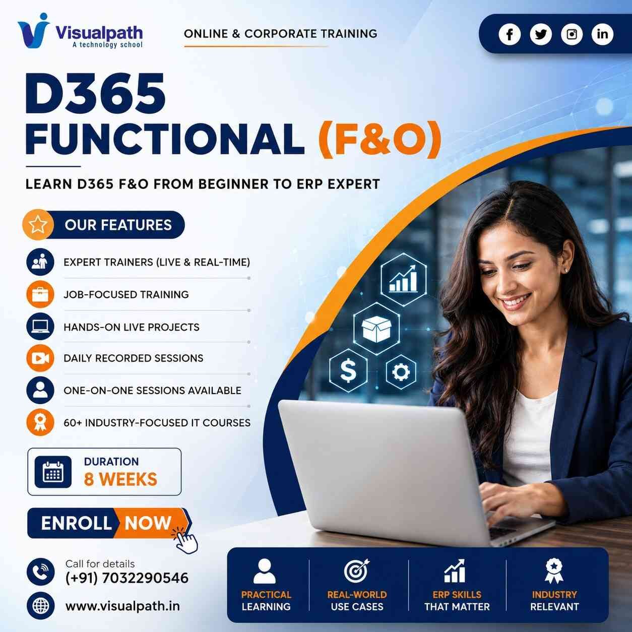 Hyderabad, Education, Microsoft Dynamics 365 Finance Training | D365 Online Training