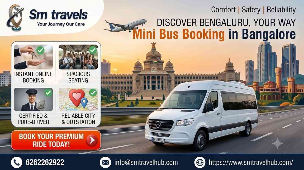 Bangalore, Travel, Mini Bus Booking In Bangalore