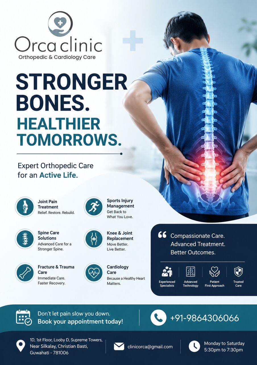 Mumbai, Health, Best Orthopedic Doctor In Guwahati | Expert Bone & Joint Care | Clinic Orca