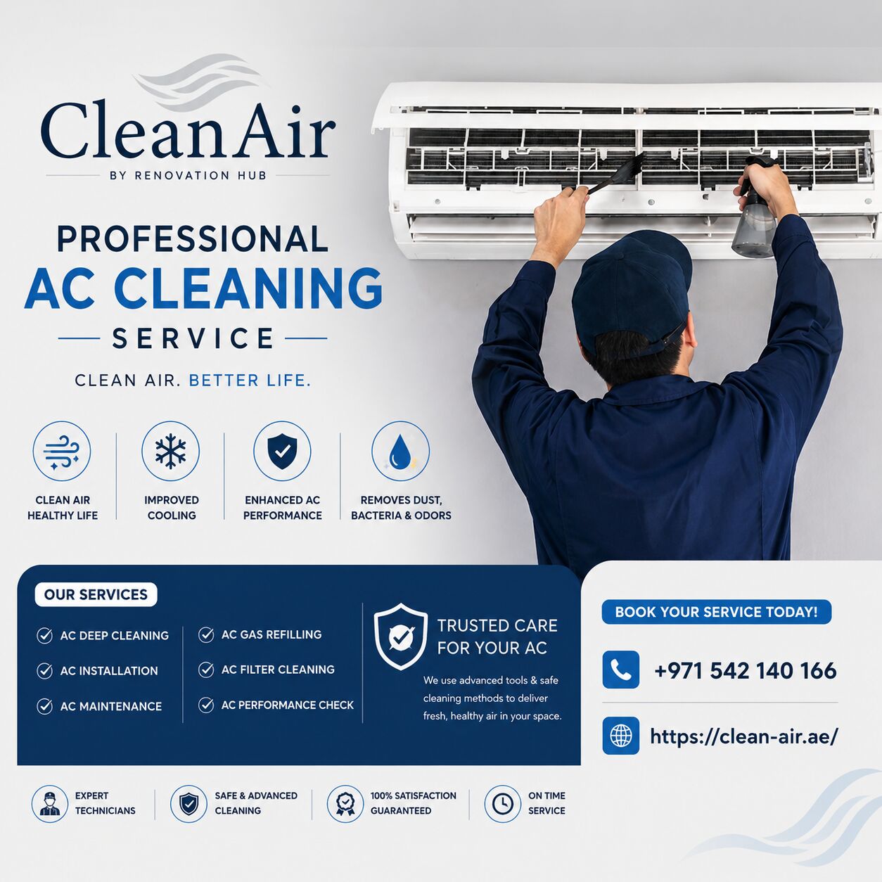 Dubai, Air Conditioning, Top-Rated AC Cleaning Services In Dubai For Cleaner Air