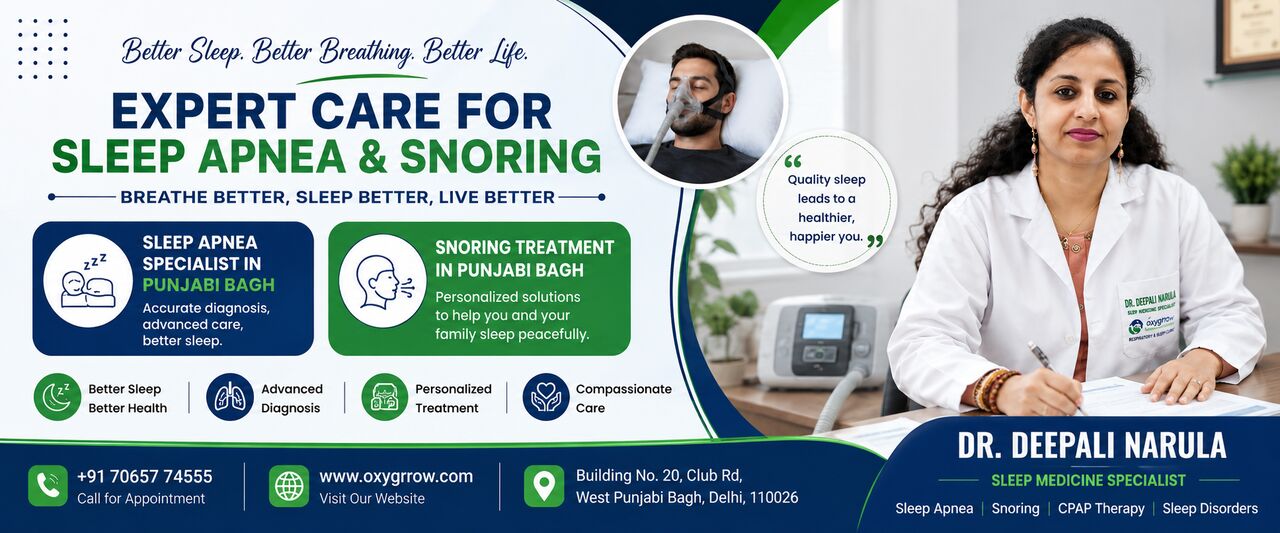 New Delhi, Health, Sleep Apnea Specialist In Punjabi Bagh | Advanced Snoring Treatment By Dr. Deepali